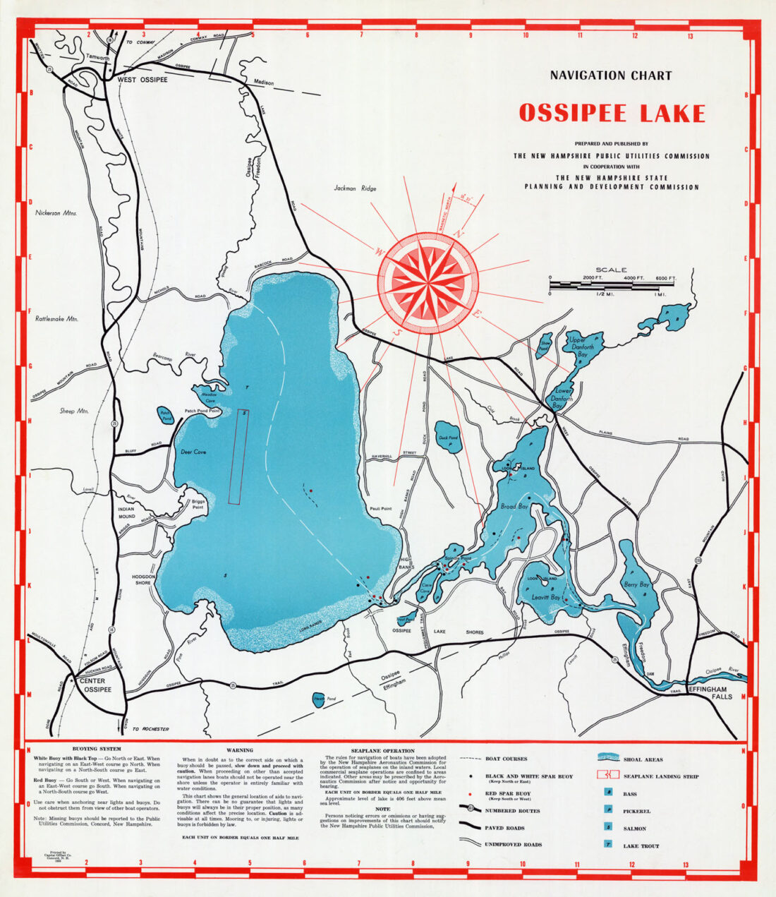 Ossipee Lake Nautical Chart